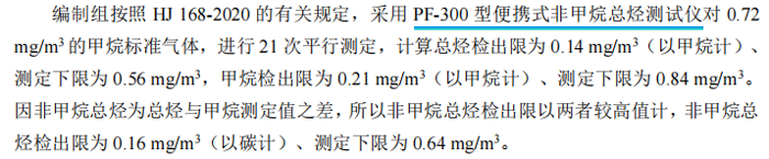 《固定污染源廢氣總烴、甲烷和非甲烷總烴的測定便攜式催化氧化-氫火焰離子化檢測器法》